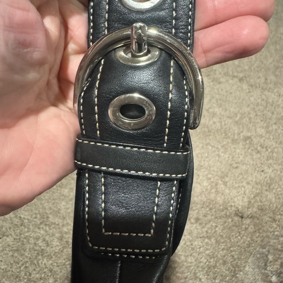 Coach Black Leather Shoulder Bag - Picture 7 of 8